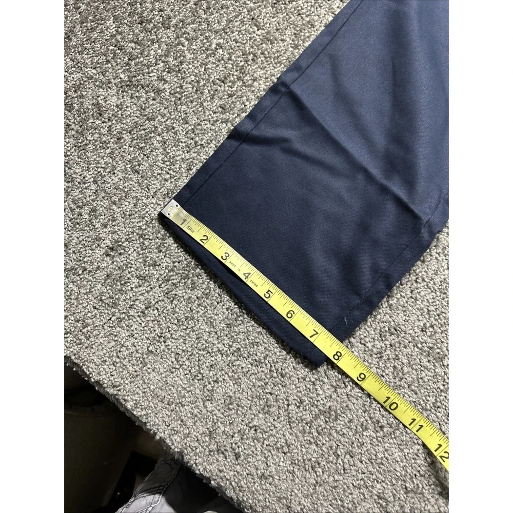 Nautica Boys School Uniform Pants 14 Husky Navy Blue Adjustable Waist N851055Q